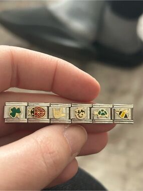 Lot of 6 charms for Italian charm bracelets